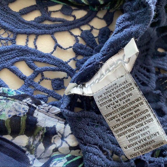 NEW Accessory St New York Blue Graphic Design Kimono Summer Coverup - Size OS - Picture 4 of 9